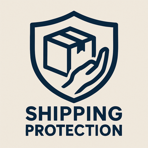 Shipping Protection badge: a parcel inside a shield
